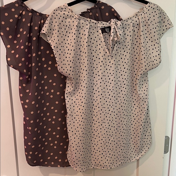 LC Lauren Conrad Polka Dot Blouses - Picture 5 of 5